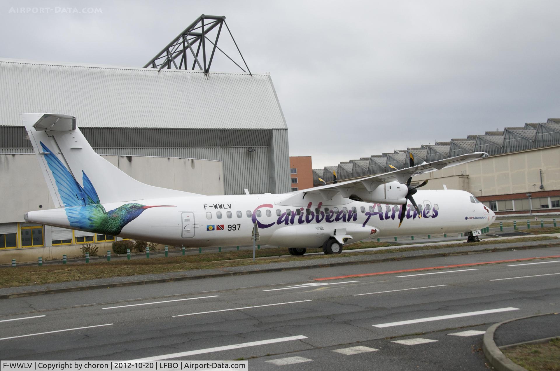 F-WWLV, 2012 ATR 72-600 C/N 997, On Airbus maintenance site