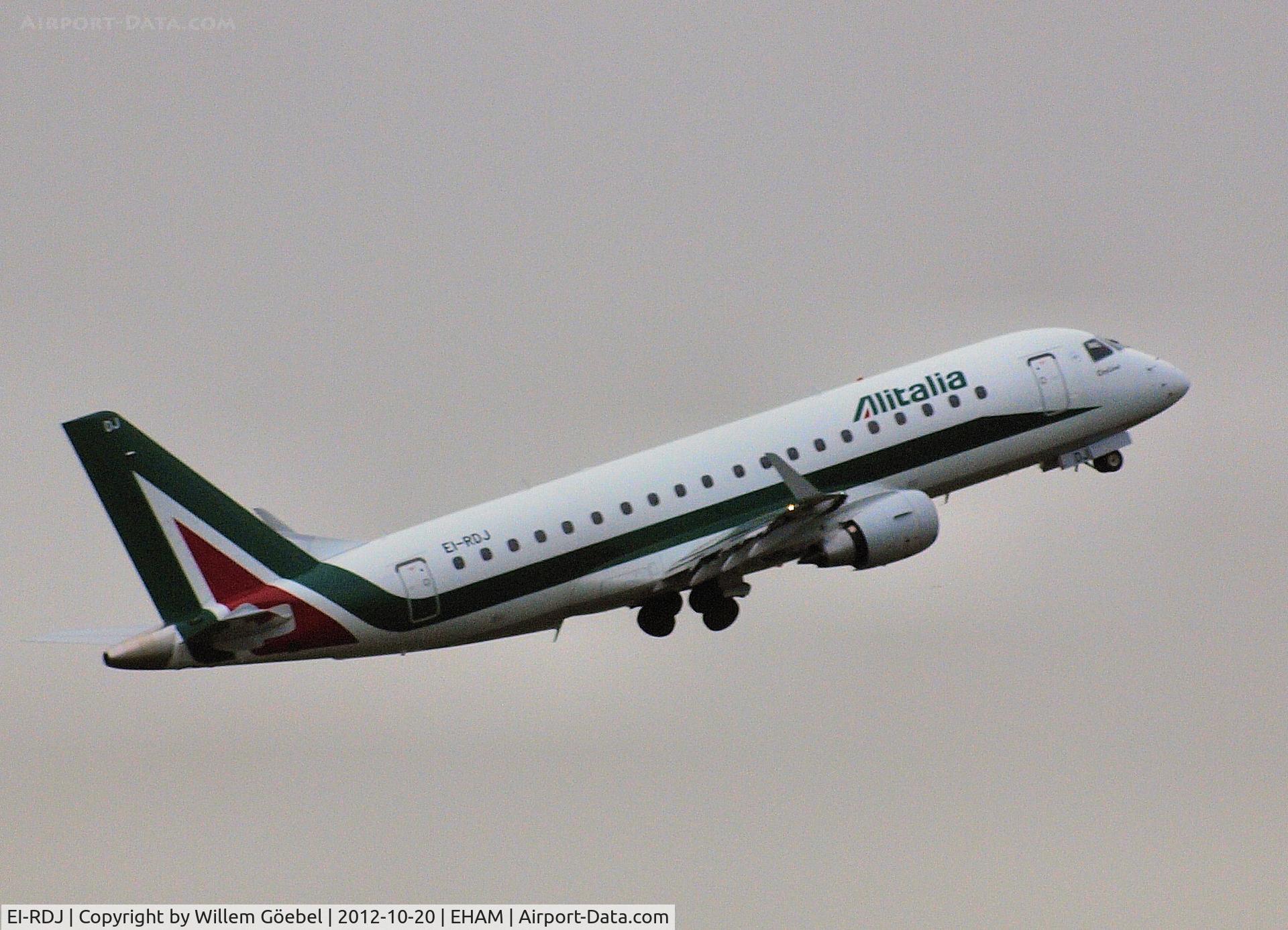 EI-RDJ, 2012 Embraer 175LR (ERJ-170-200LR) C/N 17000342, Take off from runway L18 of Schiphol Airport.