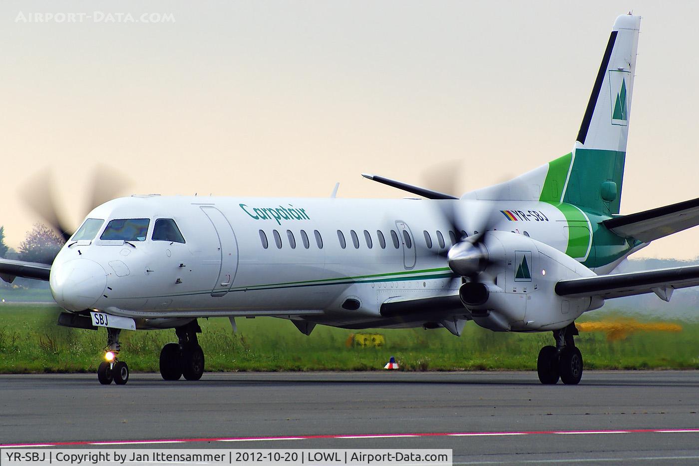 YR-SBJ, 1995 Saab 2000 C/N 2000-018, YR-SBJ @ LOWL