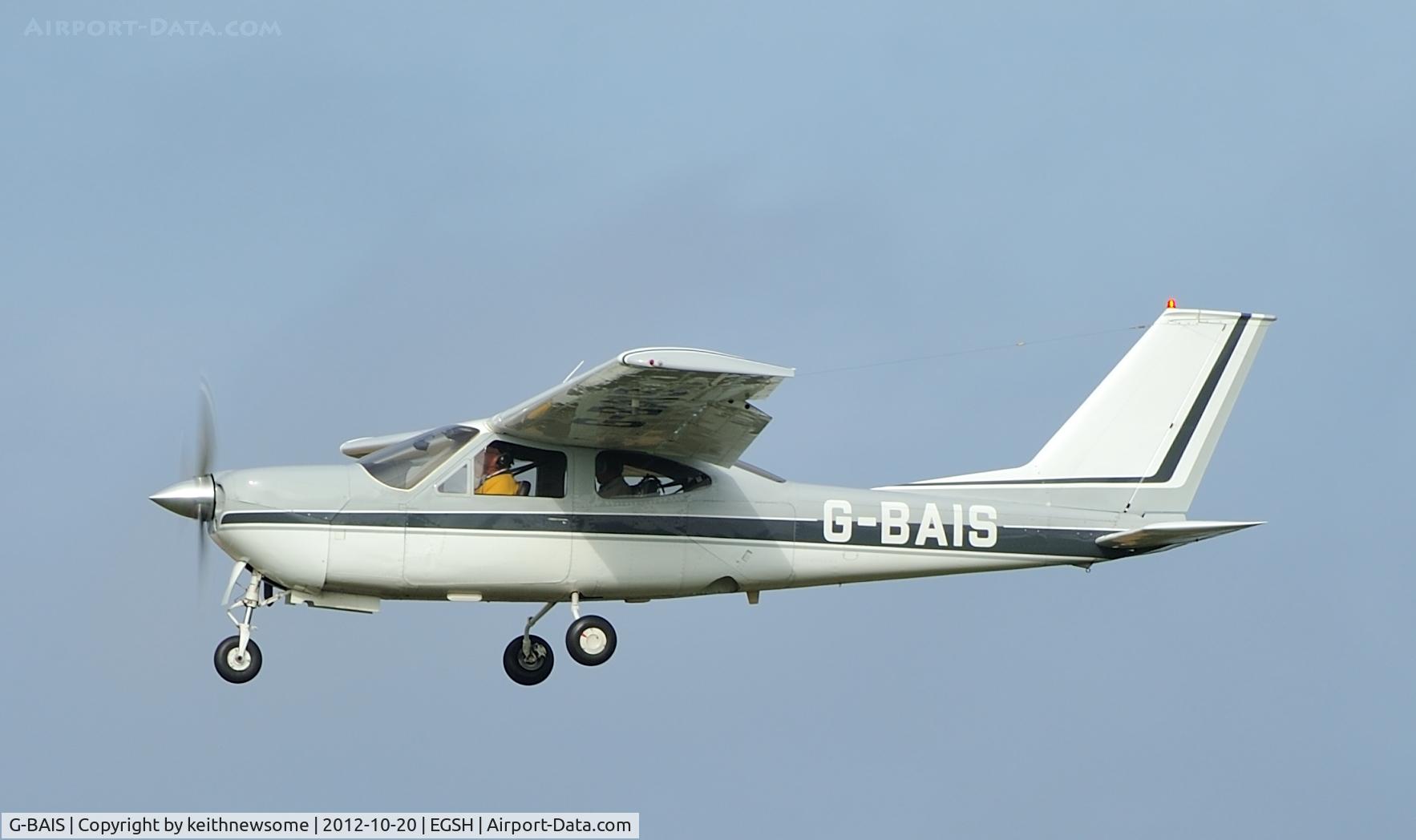 G-BAIS, 1973 Reims F177RG Cardinal RG C/N 0069, Arriving for a 'get together' at the tower !