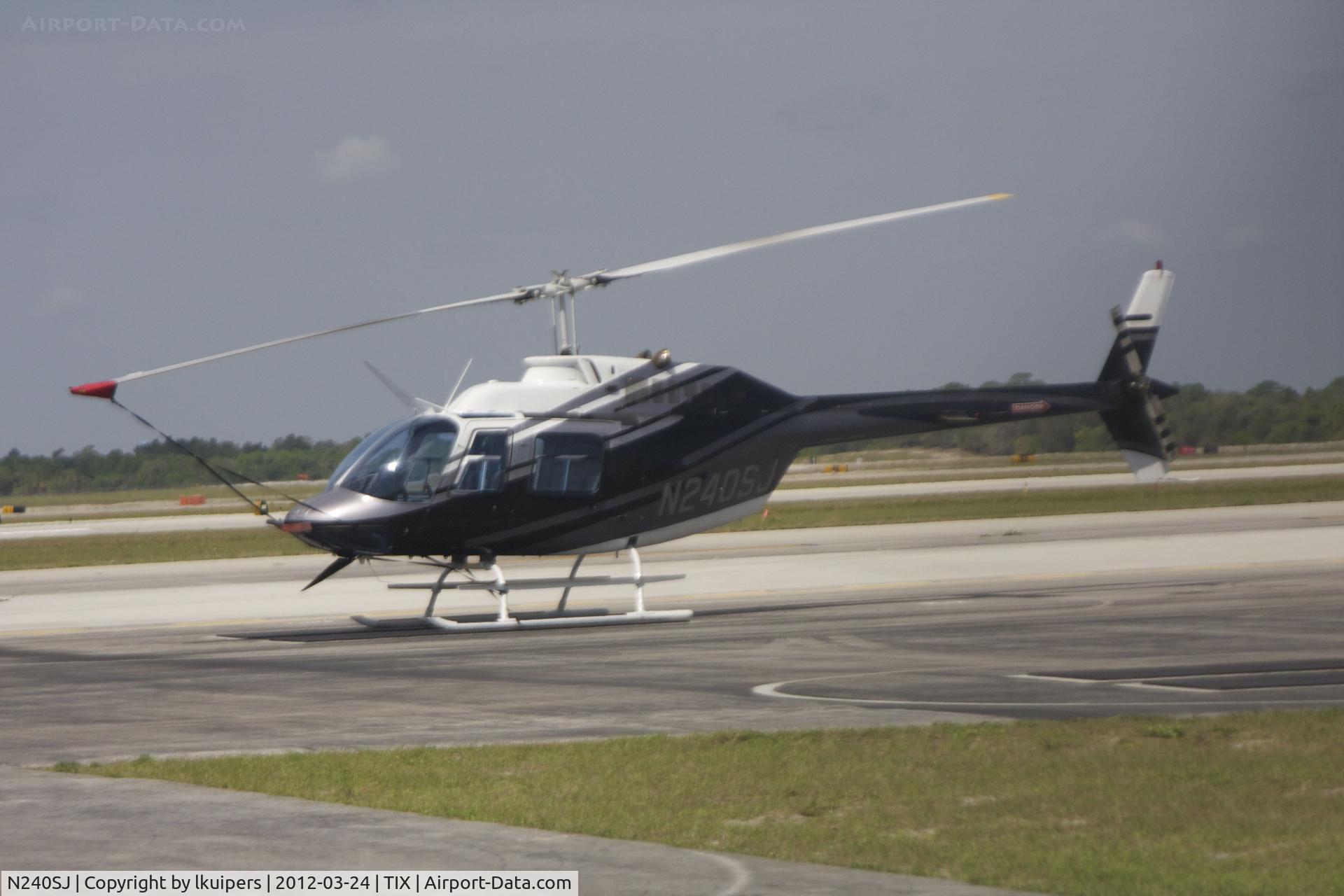 N240SJ, Bell 206B JetRanger III C/N 2354, At Titusville Airport