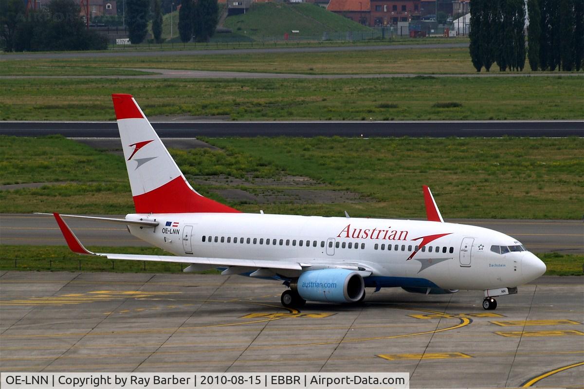 OE-LNN, 2000 Boeing 737-7Z9 C/N 30418, Boeing 737-7Z9 [30418] (Austrian Airlines) Brussels~OO 15/08/2010. Now withdrawn from use and being broken up at Kemble~UK