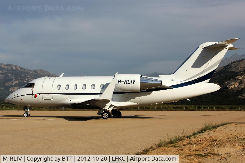 M-RLIV, 2007 Bombardier Challenger 605 (CL-600-2B16) C/N 5731, Parked