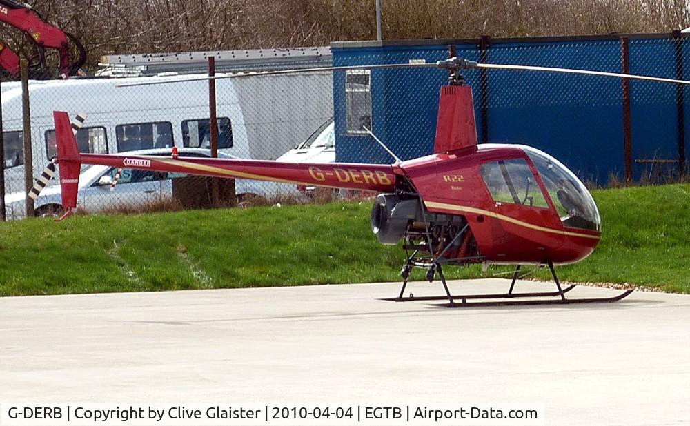 G-DERB, 1989 Robinson R22 Beta C/N 1005, Ex: G-BPYH > G-DERB > G-OSAZ - Originally owned to and trading as, Derbyshire Helicopters in June 1995 as G-DERB and currently with, Hi-Air (Redditch) Ltd since February 2011 as G-OSAZ.