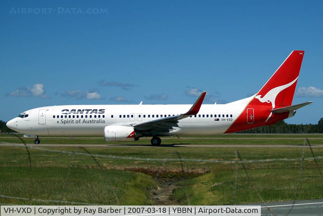 VH-VXD, 2001 Boeing 737-838 C/N 29552, Boeing 737-838 [29552] (QANTAS) Brisbane International~VH 18/03/2007
