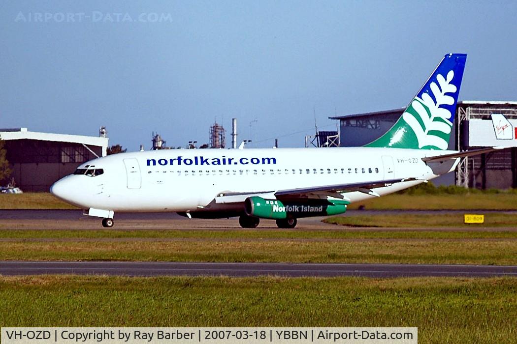 VH-OZD, 1974 Boeing 737-229 C/N 20911, Boeing 737-229 [20911] (Norfolk Air) Brisbane-International~VH 18/03/2007