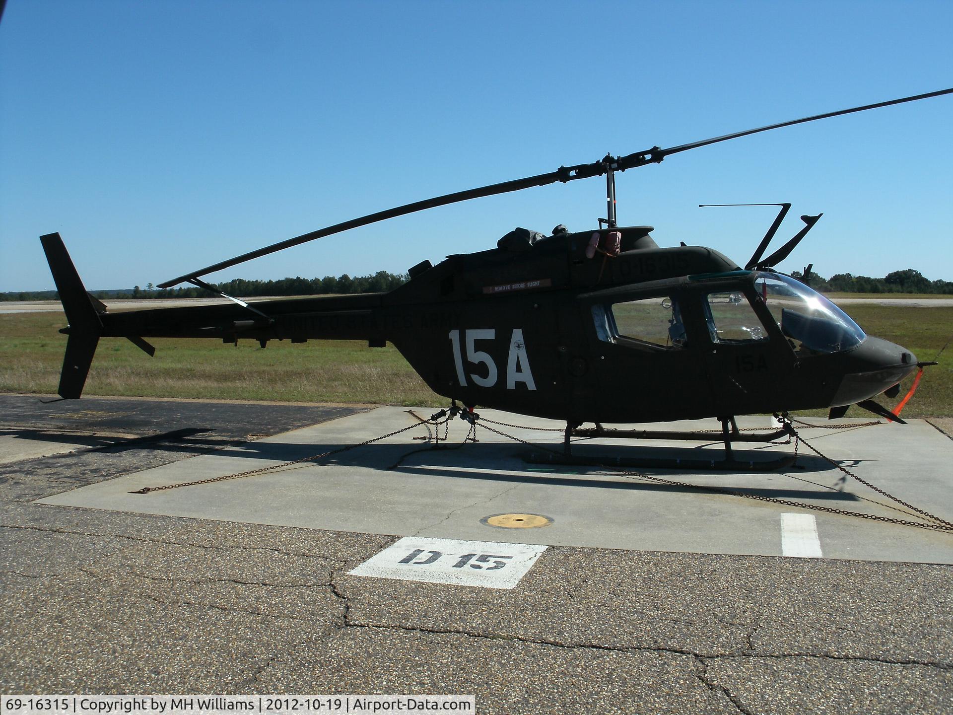69-16315, 1969 Bell OH-58C Kiowa C/N 40536, Ft. Rucker Al.
