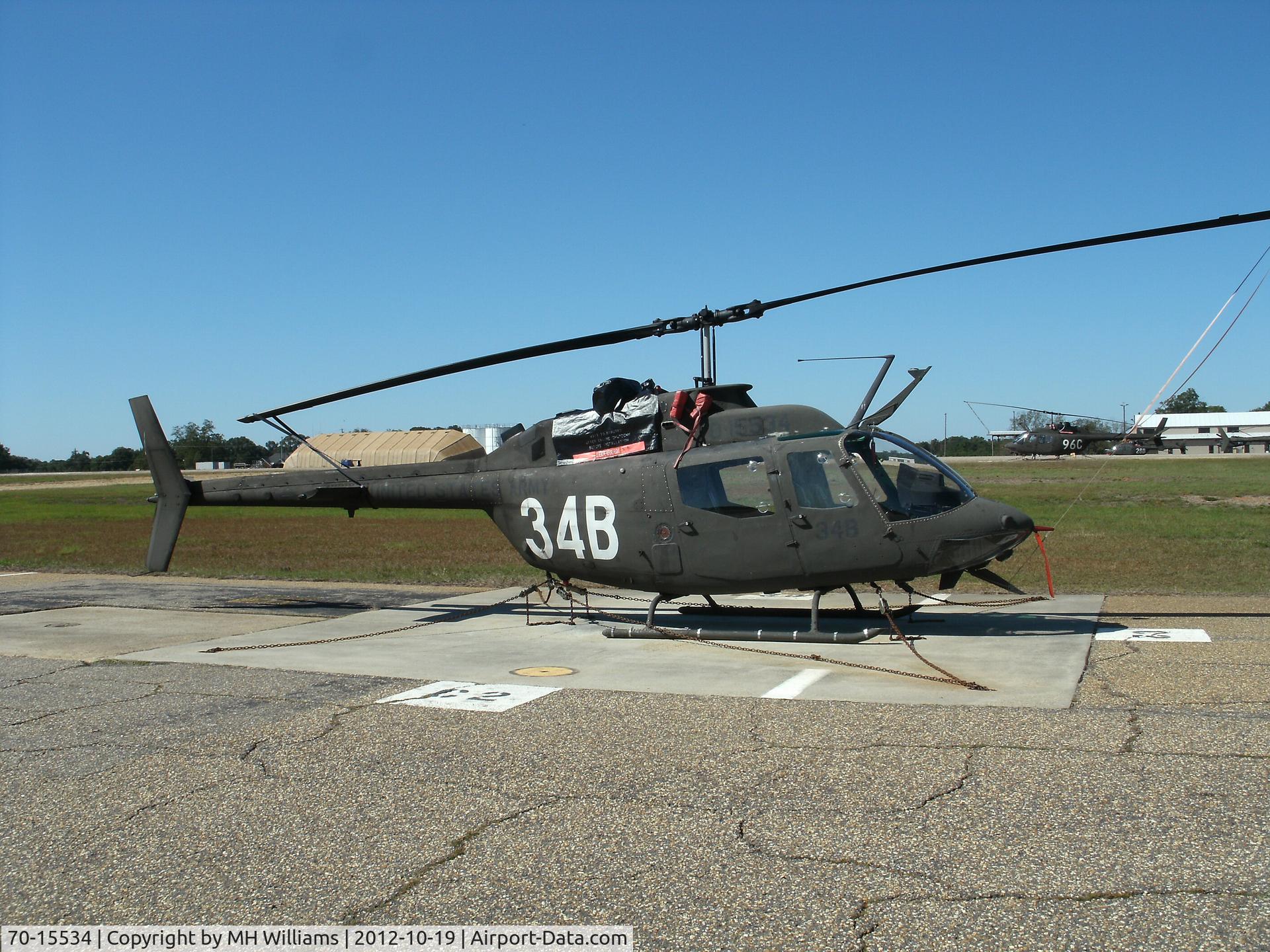 70-15534, 1970 Bell OH-58A Kiowa C/N 41085, Ft. Rucker Al
