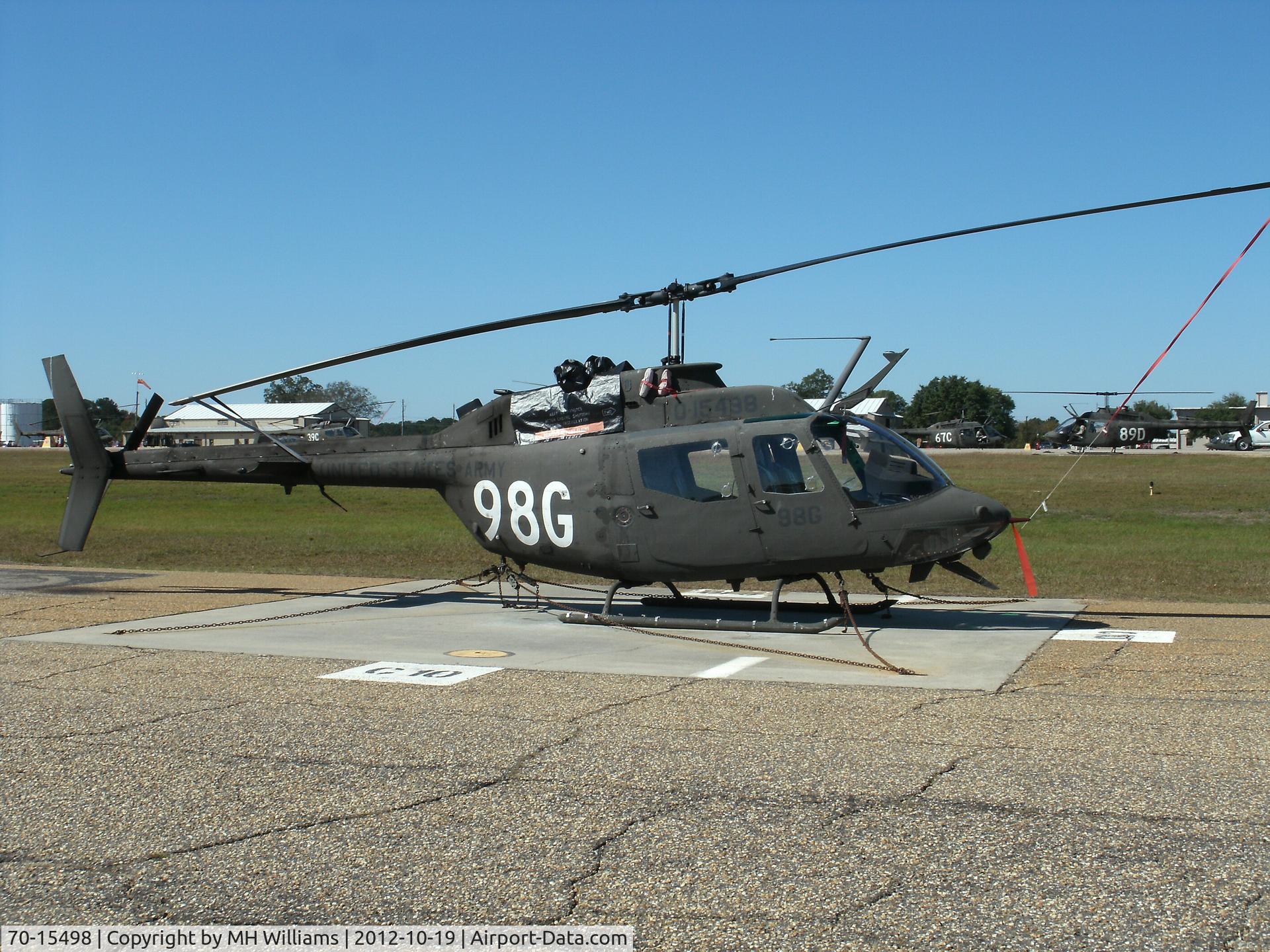 70-15498, 1970 Bell OH-58A Kiowa C/N 41049, Ft. Rucker Al