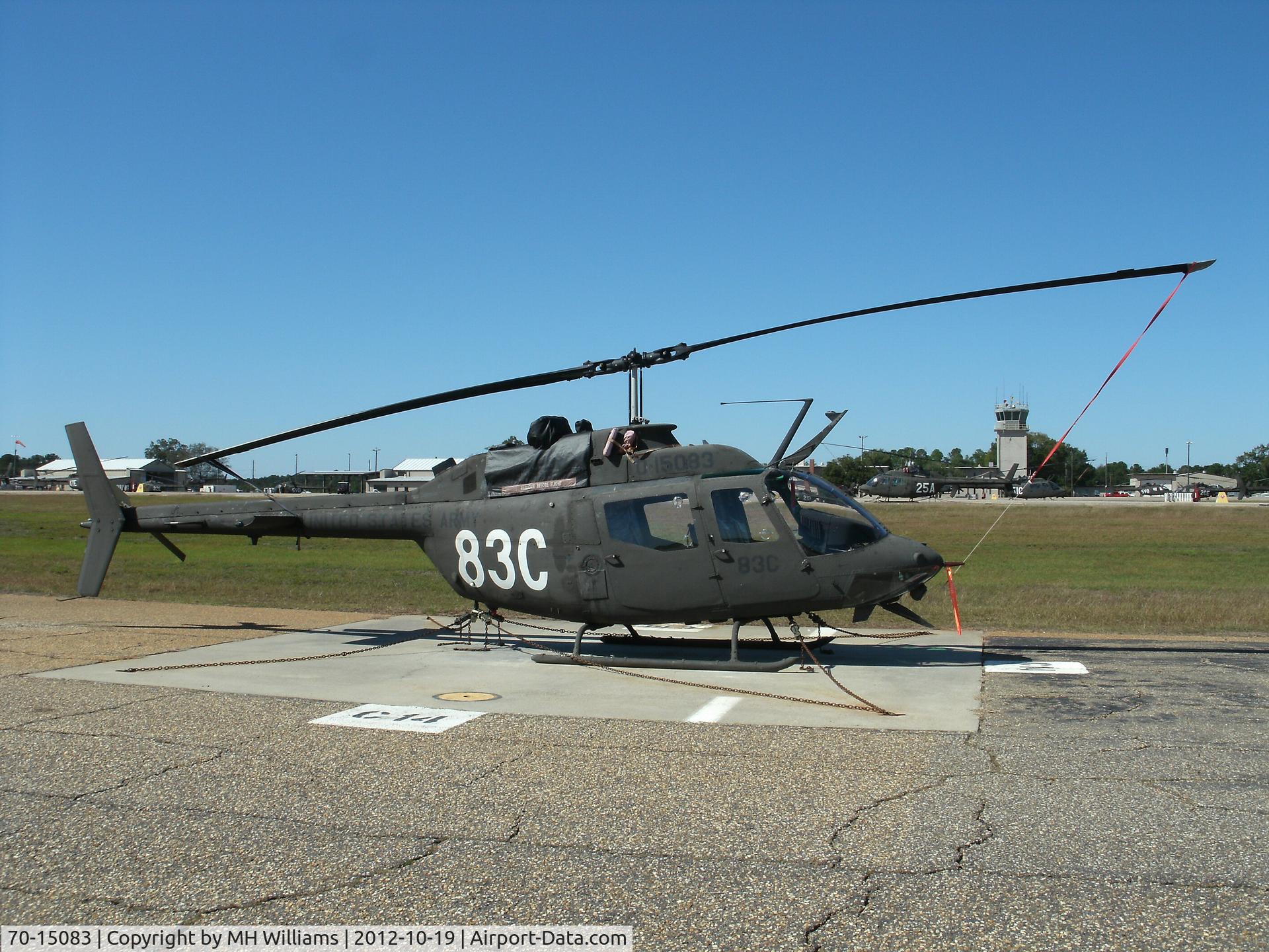 70-15083, 1970 Bell OH-58C Kiowa C/N 40634, Ft. Rucker Al