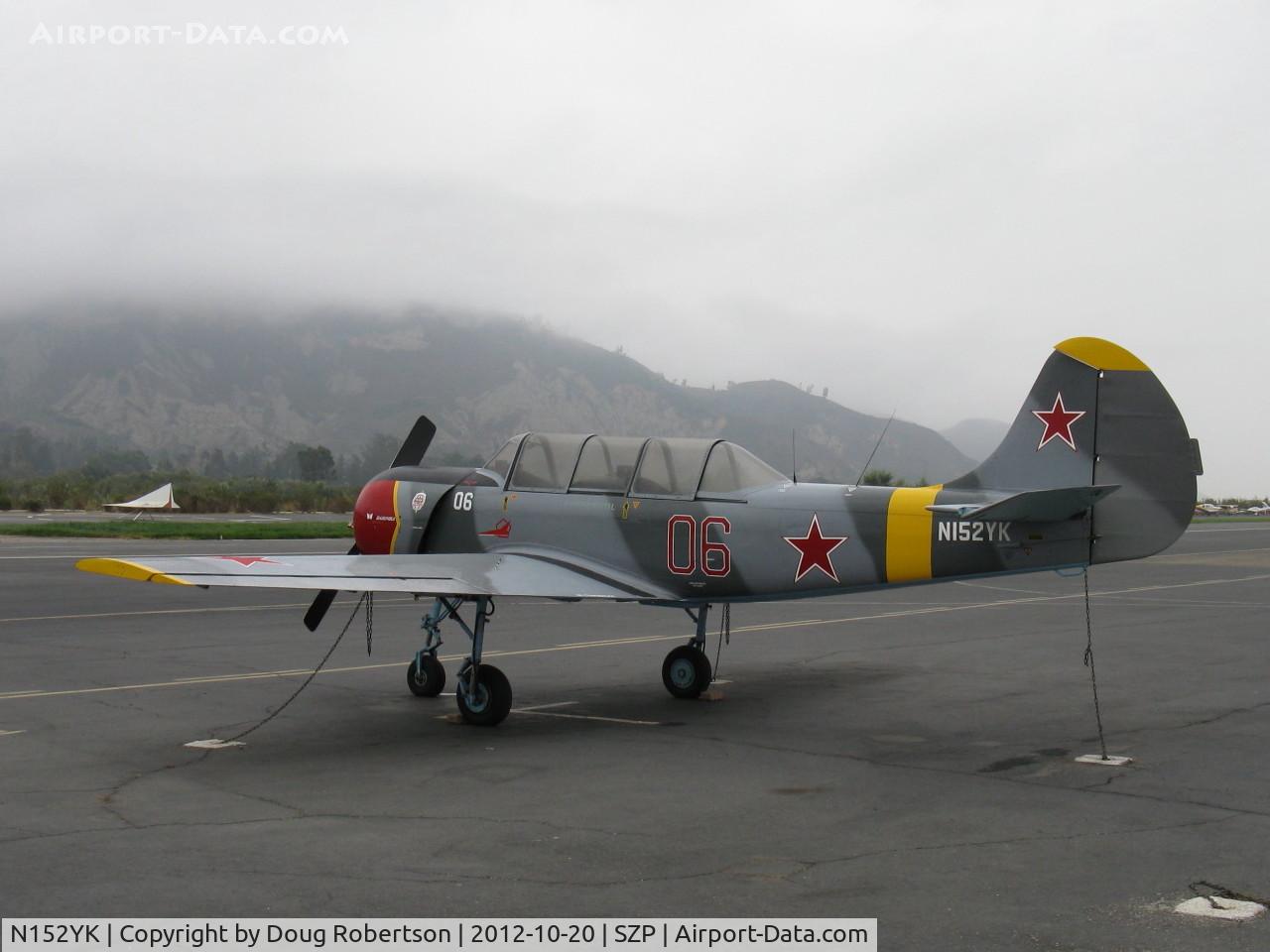 N152YK, 1995 Yakovlev Yak-52 C/N 9511815, 1995 Yakovlev YAK 52, Vedeneev (Ivchenko) M-14P 360 Hp radial