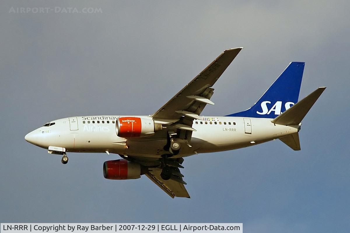 LN-RRR, 1999 Boeing 737-683 C/N 28309, Boeing 737-683 [28309] (SAS Scandinavian Airlines) Heathrow~G 29/12/2007