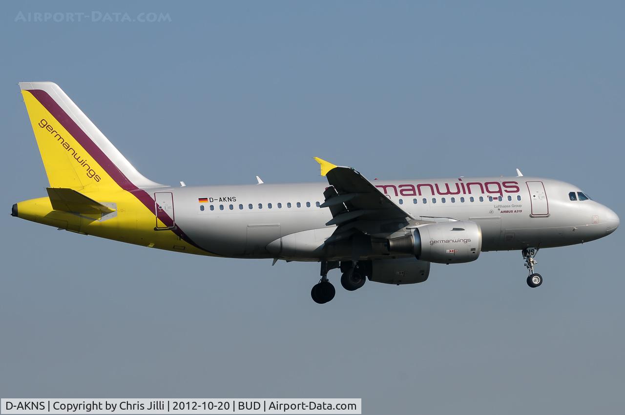 D-AKNS, 2000 Airbus A319-112 C/N 1277, Germanwings