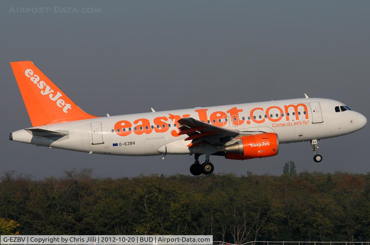 G-EZBV, 2007 Airbus A319-111 C/N 3122, easyJet