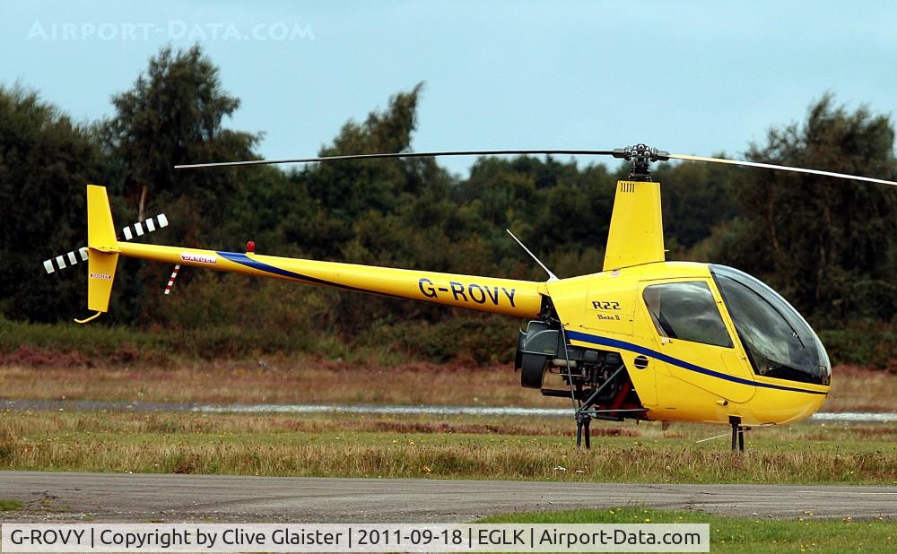 G-ROVY, 1999 Robinson R22 Beta C/N 2957, Originally owned in private hands July 1999 and currently with, Fly Executive Ltd in February 2010.