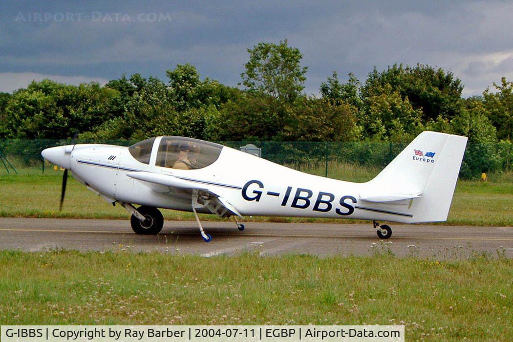 G-IBBS, 1997 Europa Monowheel C/N PFA 247-12745, Europa Avn Europa [PFA 247-12745] Kemble~G 11/07/2004. Taxiing for departure.