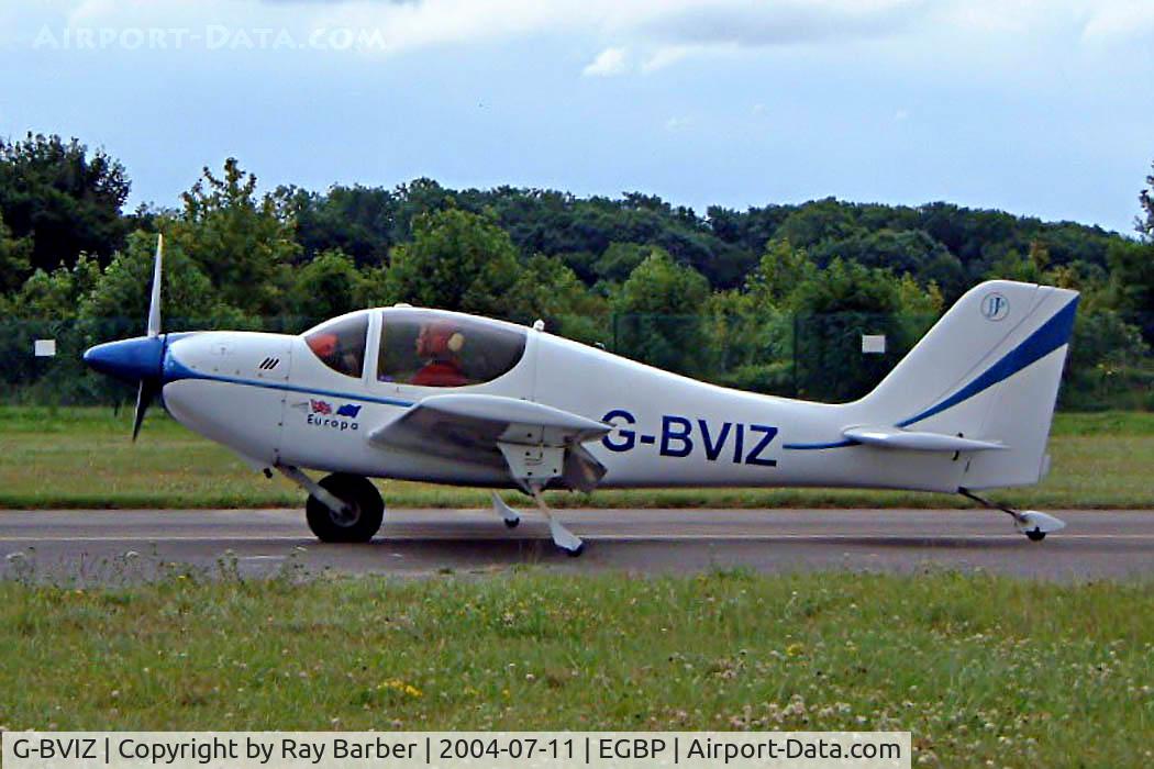 G-BVIZ, 1996 Europa Tri-Gear C/N PFA 247-12601, Europa Avn Europa [PFA 247-12601] Kemble~G 11/07/2004. Now fitted with a tricycle undercarriage.