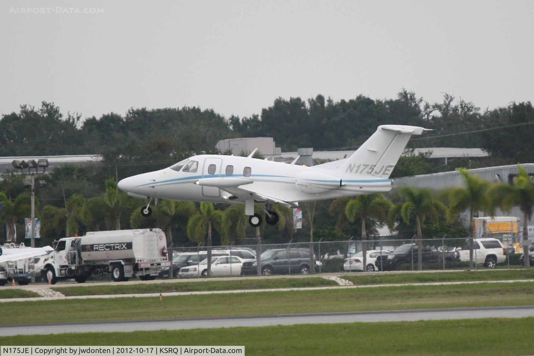 N175JE, 2008 Eclipse Aviation Corp EA500 C/N 000111, Eclipse 500 (N175JE) departs Sarasota-Bradenton International Airport enroute to Lovell Field