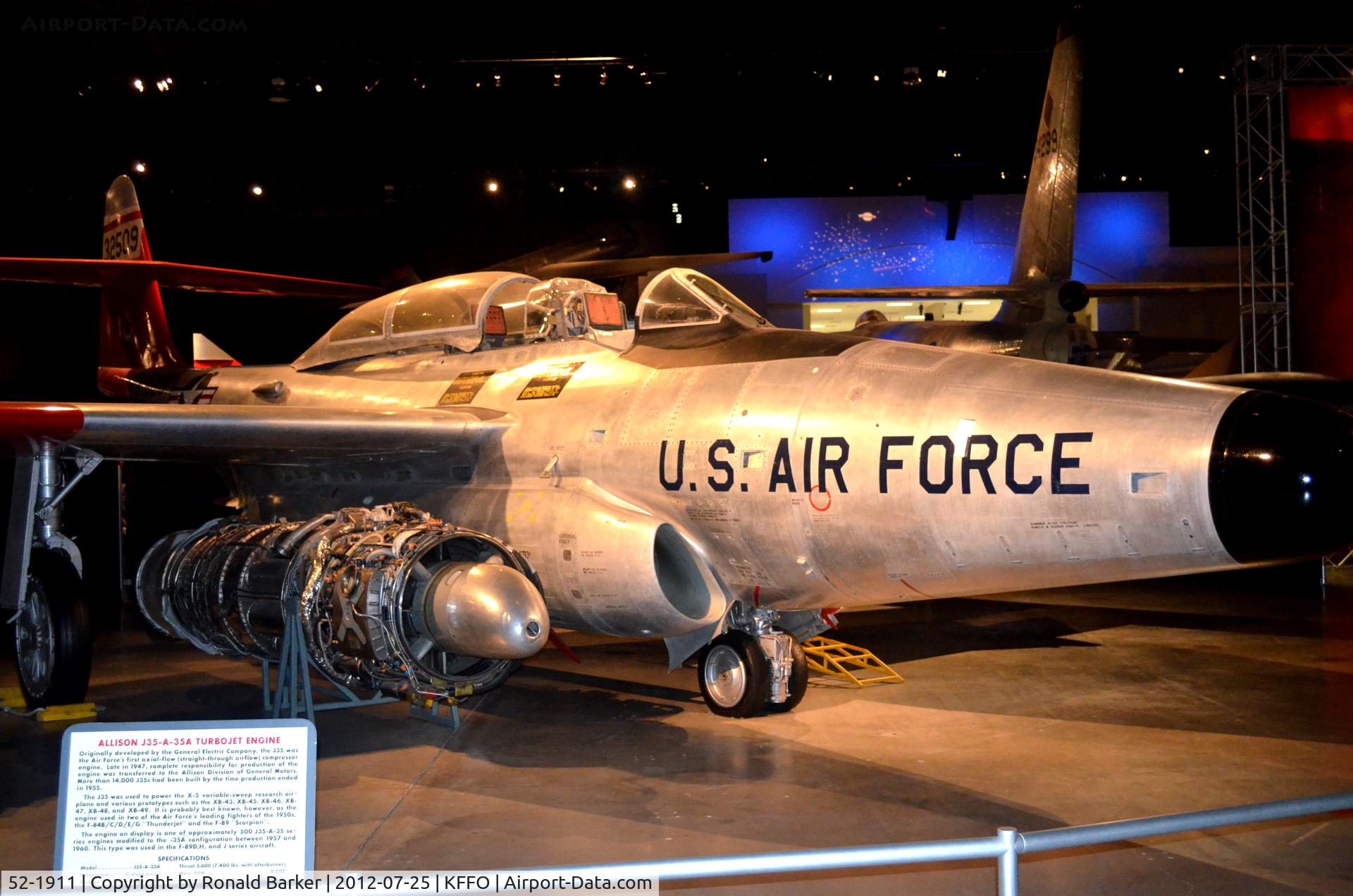 52-1911, 1952 Northrop F-89D Scorpion C/N Not found 52-1911, AF Museum shown as 53-2509