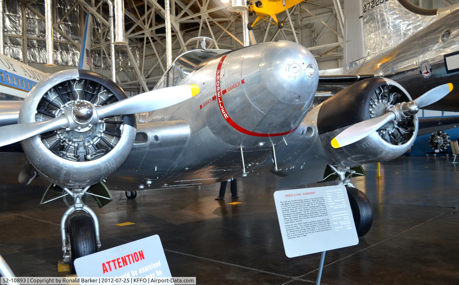 52-10893, 1952 Beech C-45H Expeditor C/N AF-823, AF Museum