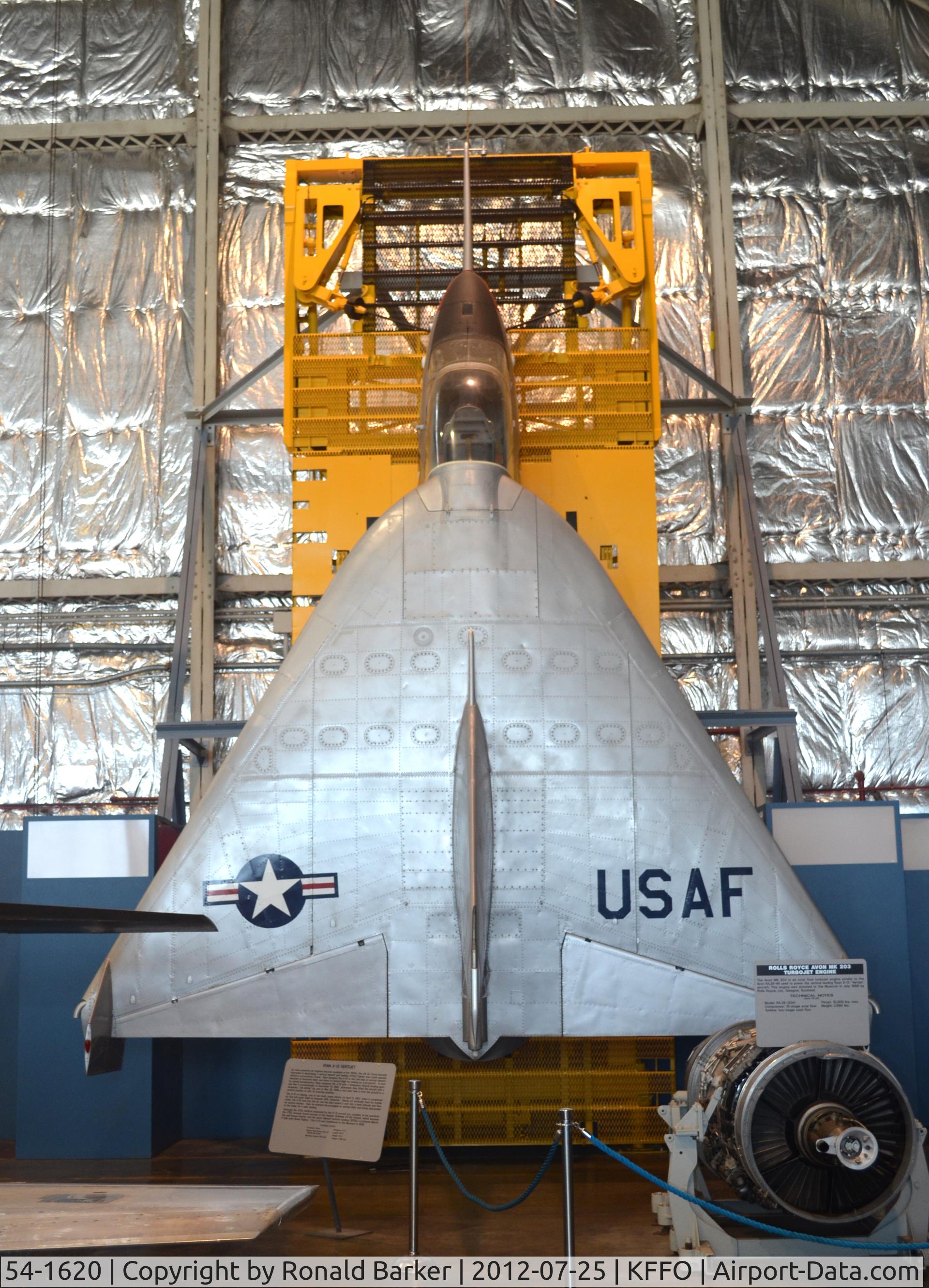 54-1620, 1954 Ryan X-13-RY Vertijet C/N Not found 54-1620, AF Museum