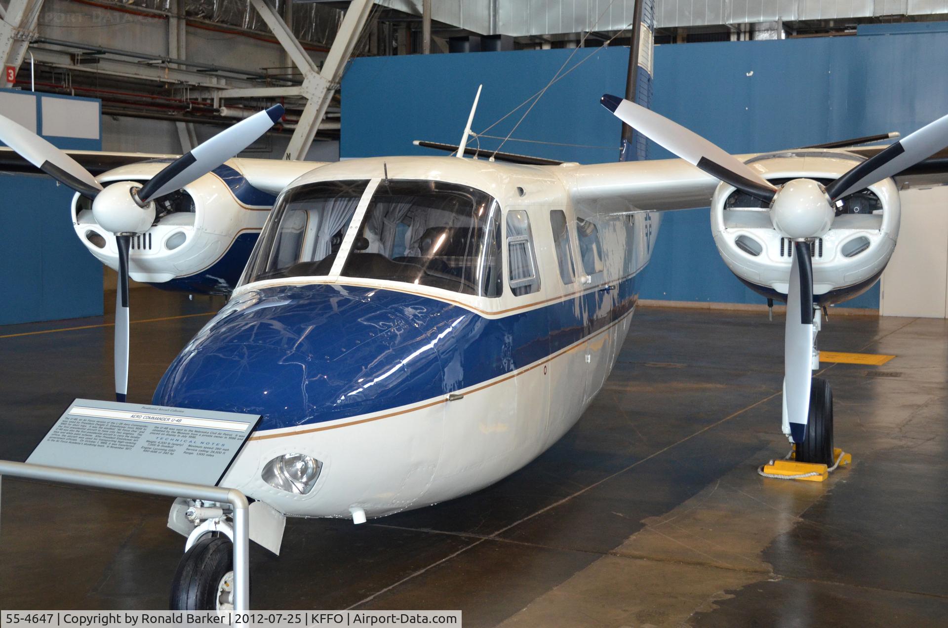 55-4647, 1955 Aero Commander U-4B (L-26C) C/N 680-315-10, AF Museum