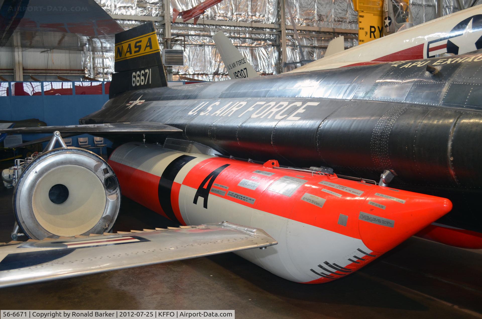56-6671, 1956 North American X-15A-2 C/N 240-2, AF Museum