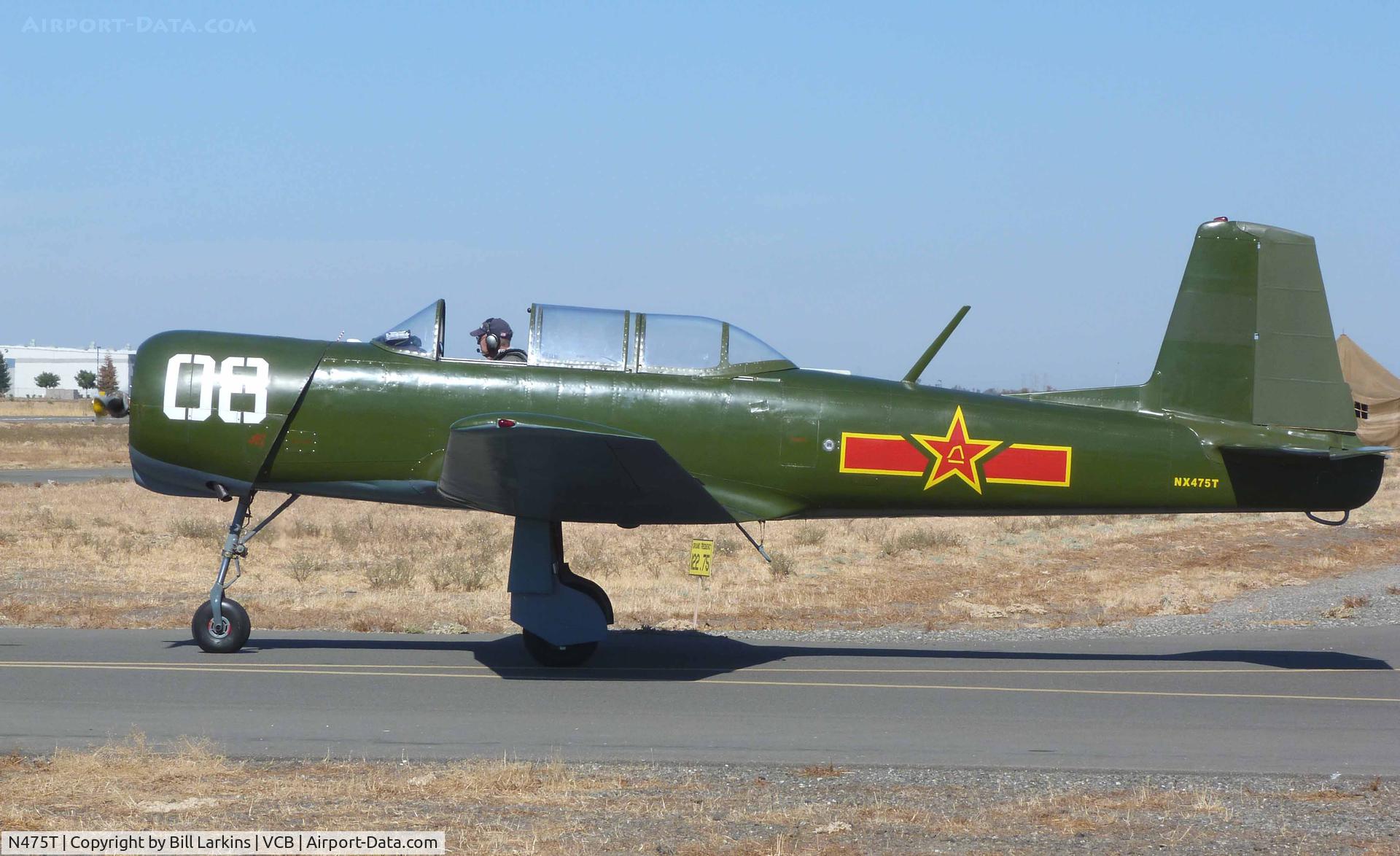 N475T, 1984 Nanchang CJ-6A C/N 4032014, Part of the Mustang Day show.