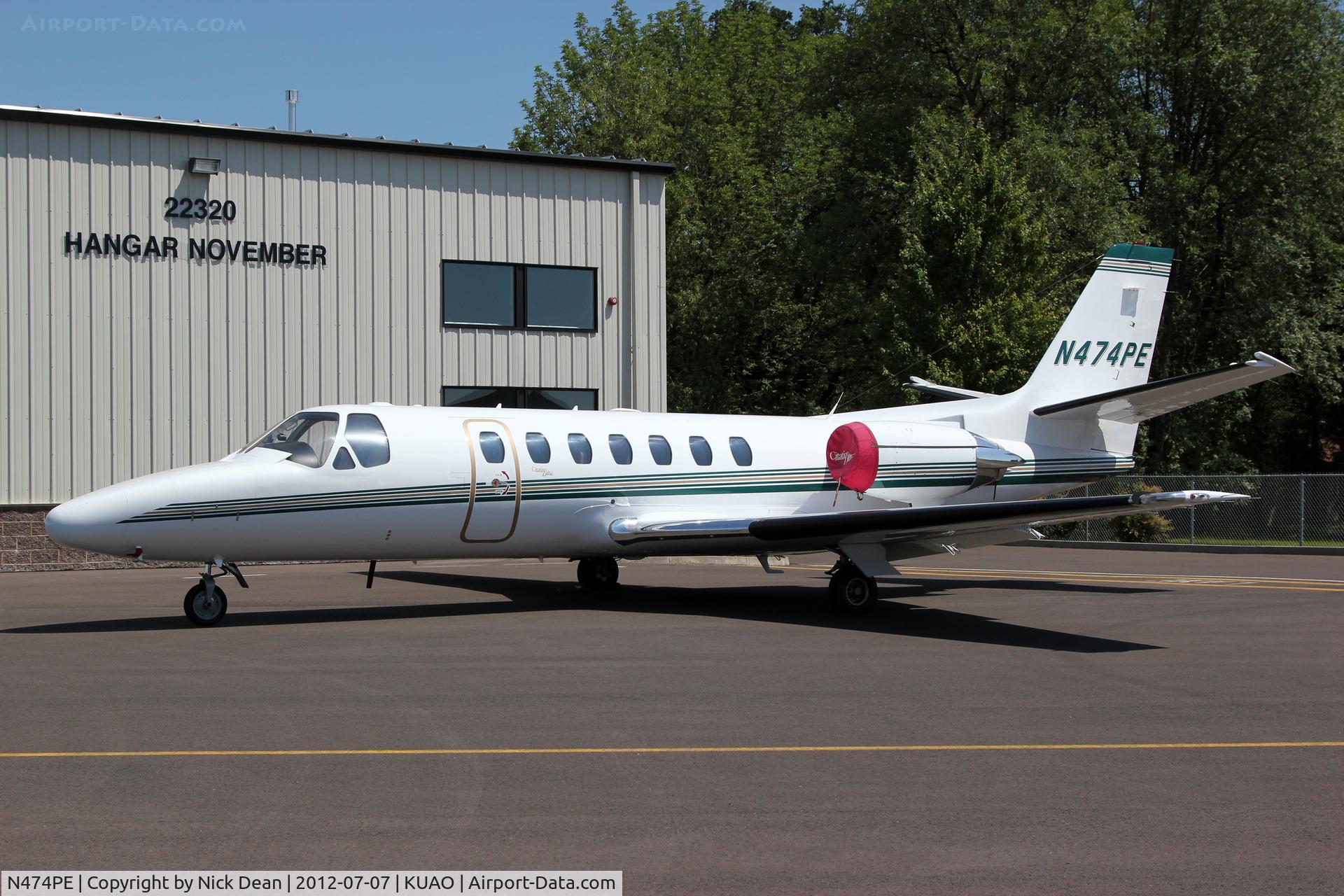 N474PE, 1998 Cessna 560 Citation Ultra C/N 560-0474, KUAO/UAO