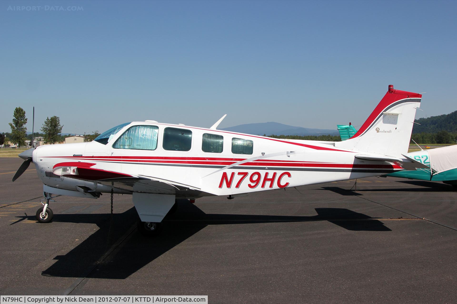 N79HC, 1990 Beech A36 Bonanza 36 C/N E-2538, KTTD/TTD