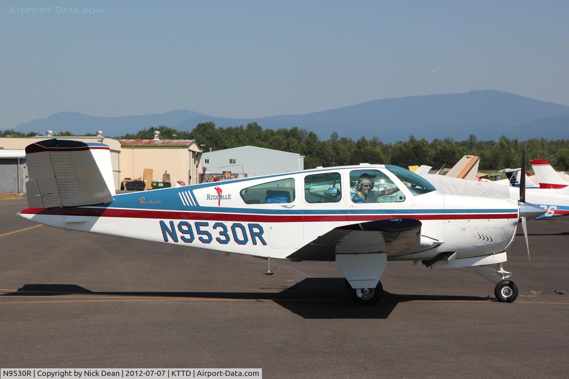 N9530R, 1959 Beech K35 Bonanza C/N D-6077, KTTD/TTD