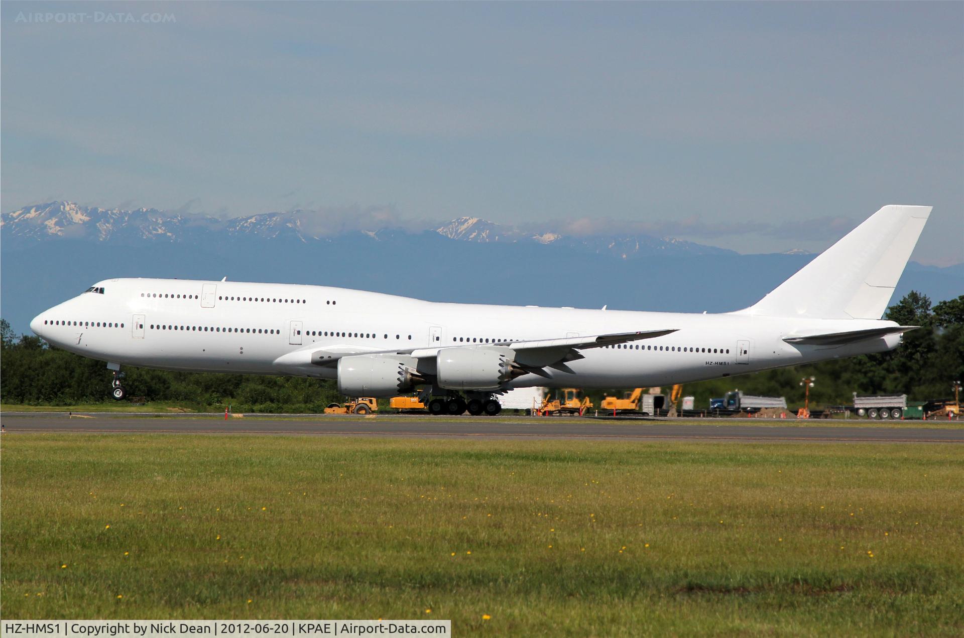 HZ-HMS1, 2012 Boeing 747-8JA BBJ C/N 40065, KPAE/PAE