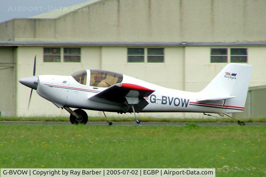 G-BVOW, 1996 Europa Monowheel C/N PFA 247-12679, Europa Avn Europa [PFA 247-12679] Kemble~G 02/07/2005