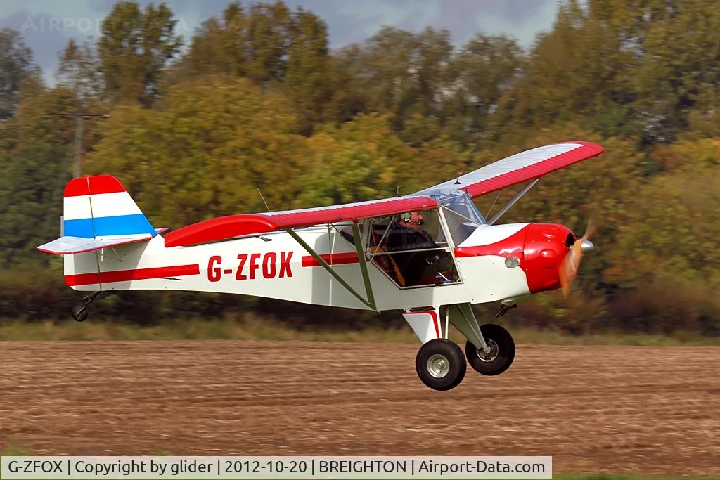 G-ZFOX, 2012 Denney Kitfox MK2 C/N PFA 172-11552, Love these tyres!!