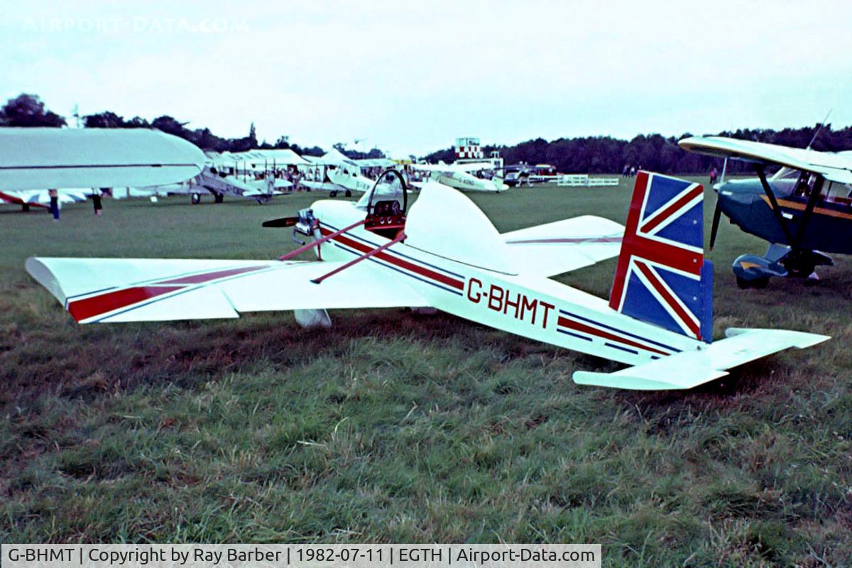 G-BHMT, 1980 Evans VP-1 Volksplane C/N PFA 062-10473, Evans VP-1 [PFA 062-10473] Old Warden~G 11/07/1982. Taken from a slide.