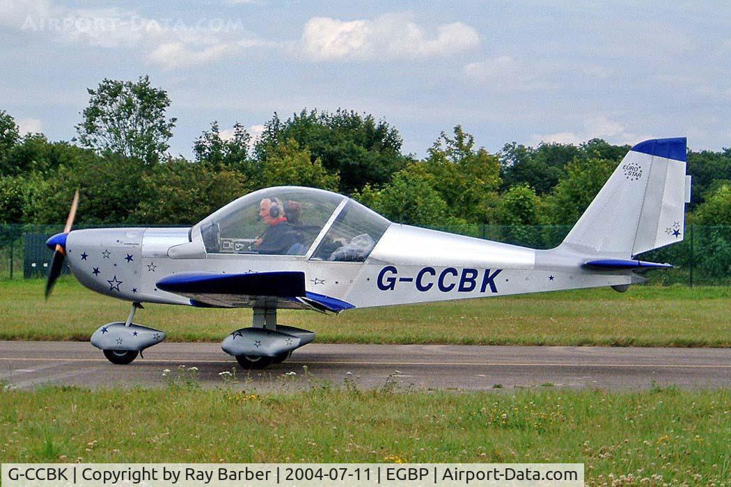 G-CCBK, 2003 Aerotechnik EV-97 Eurostar C/N PFA 315-14025, Evektor EV-97 Eurostar [PFA 315-14025] Kemble~G 11/07/2004