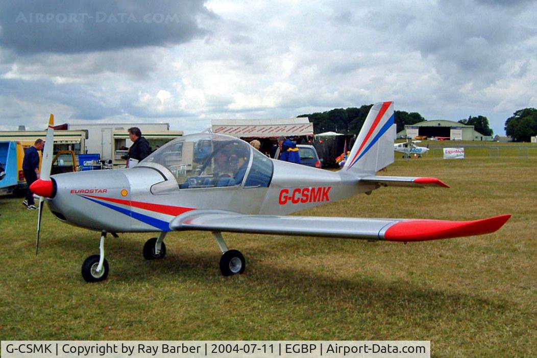 G-CSMK, 2002 Aerotechnik EV-97 Eurostar C/N PFA 315-13813, Evektor EV-97 Eurostar [PFA 315-13813] Kemble~G 11/07/2004