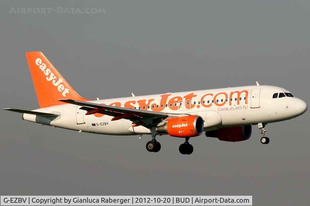 G-EZBV, 2007 Airbus A319-111 C/N 3122, G-EZBV @ BUD