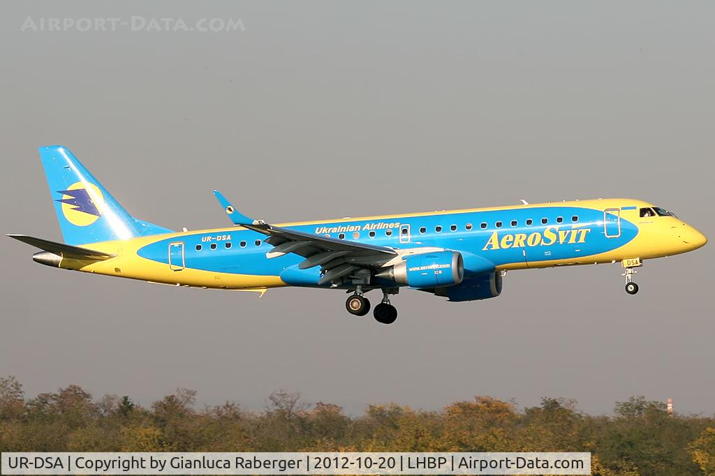 UR-DSA, 2011 Embraer 190LR (ERJ-190-100LR) C/N 19000494, UR-DSA @ BUD