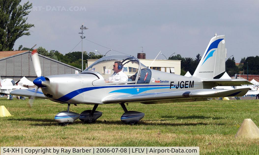 54-XH, 2002 Evektor-Aerotechnik EV-97 Eurostar C/N 2002-1521, Evektor EV-97 Eurostar [2002-1521] Vichy~F 08/07/2006