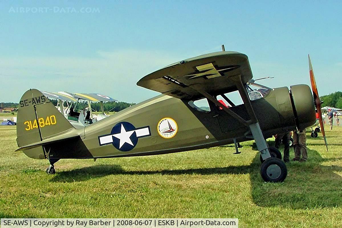 SE-AWS, 1943 Fairchild UC-61A Argus II (24W-41A) C/N 804, Fairchild UC-61A Argus II [804] Barkarby~SE 07/06/2008