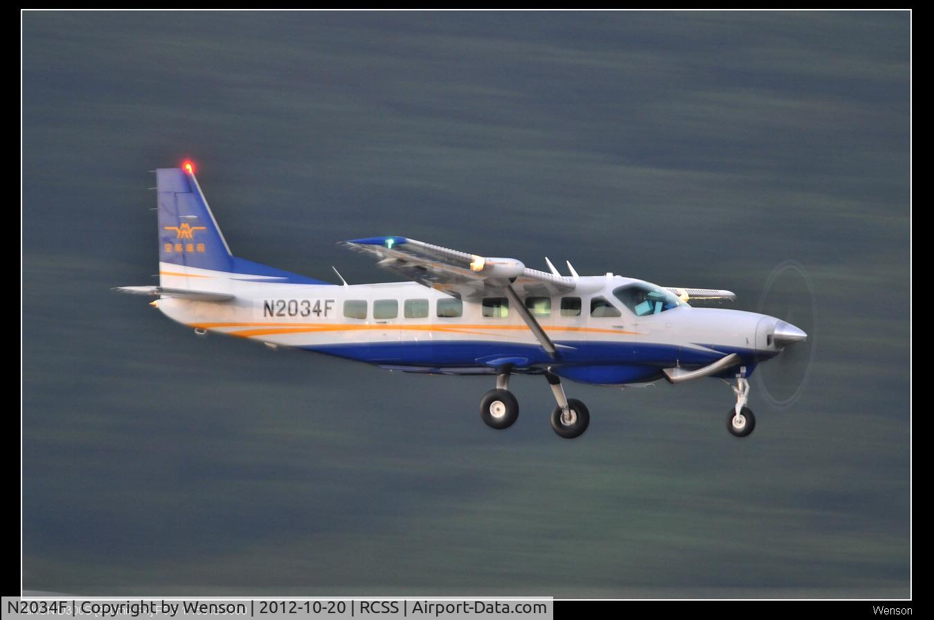 N2034F, 2012 Cessna 208B Grand Caravan C/N 208B2359, PGUM to RCSS
