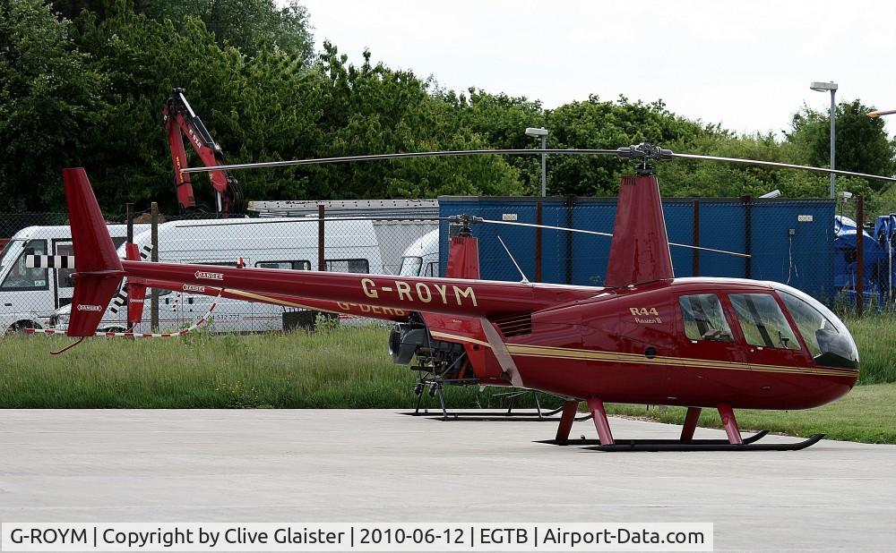 G-ROYM, 2008 Robinson R44 Raven II C/N 12295, Originally owned to, Business Agility Ltd in June 2008 and currently with, Business Agility Group Ltd since January 2011.