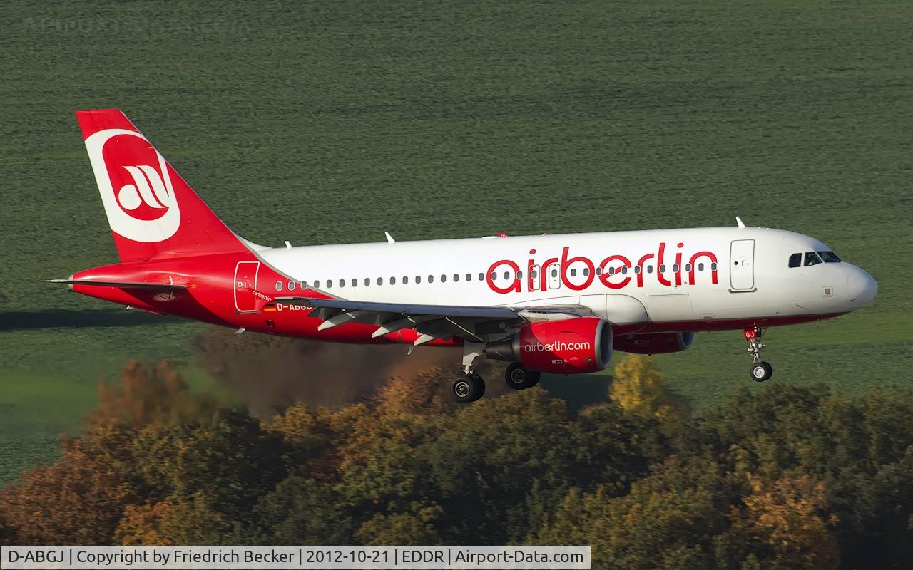 D-ABGJ, 2008 Airbus A319-112 C/N 3415, on final RW09