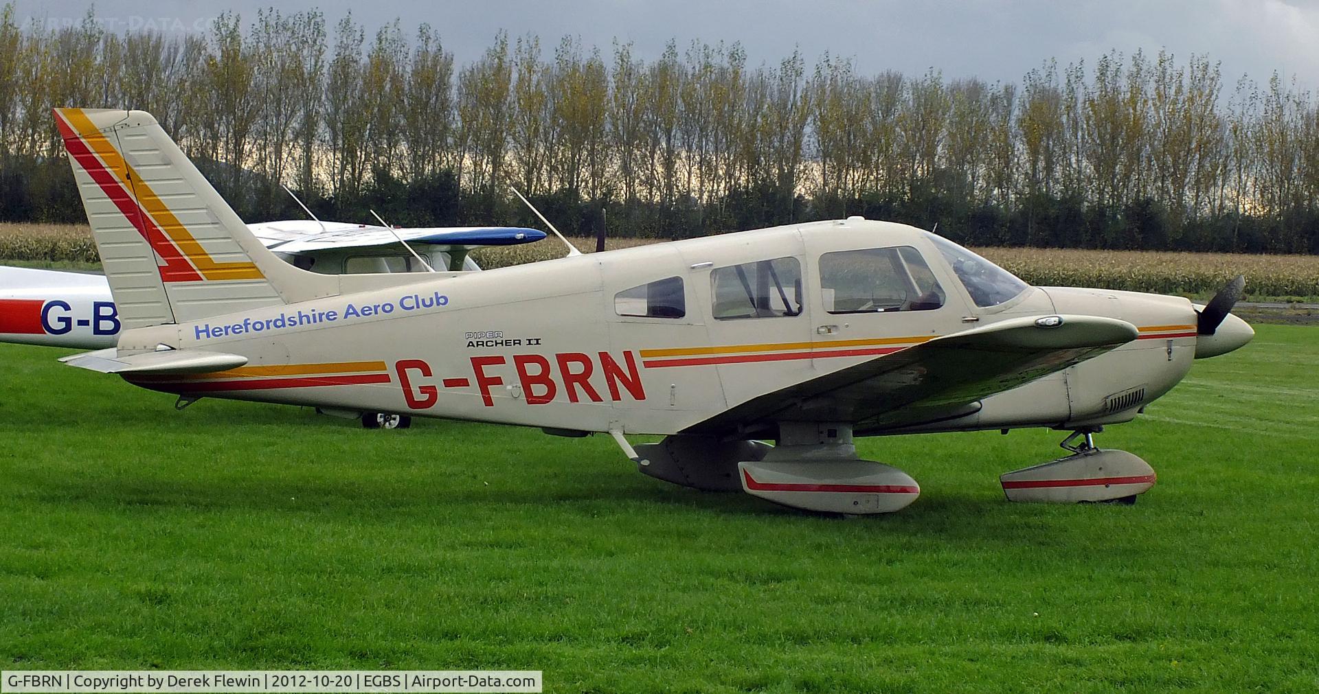 G-FBRN, 1982 Piper PA-28-181 Cherokee Archer II C/N 28-8290166, Seen at EGBS.