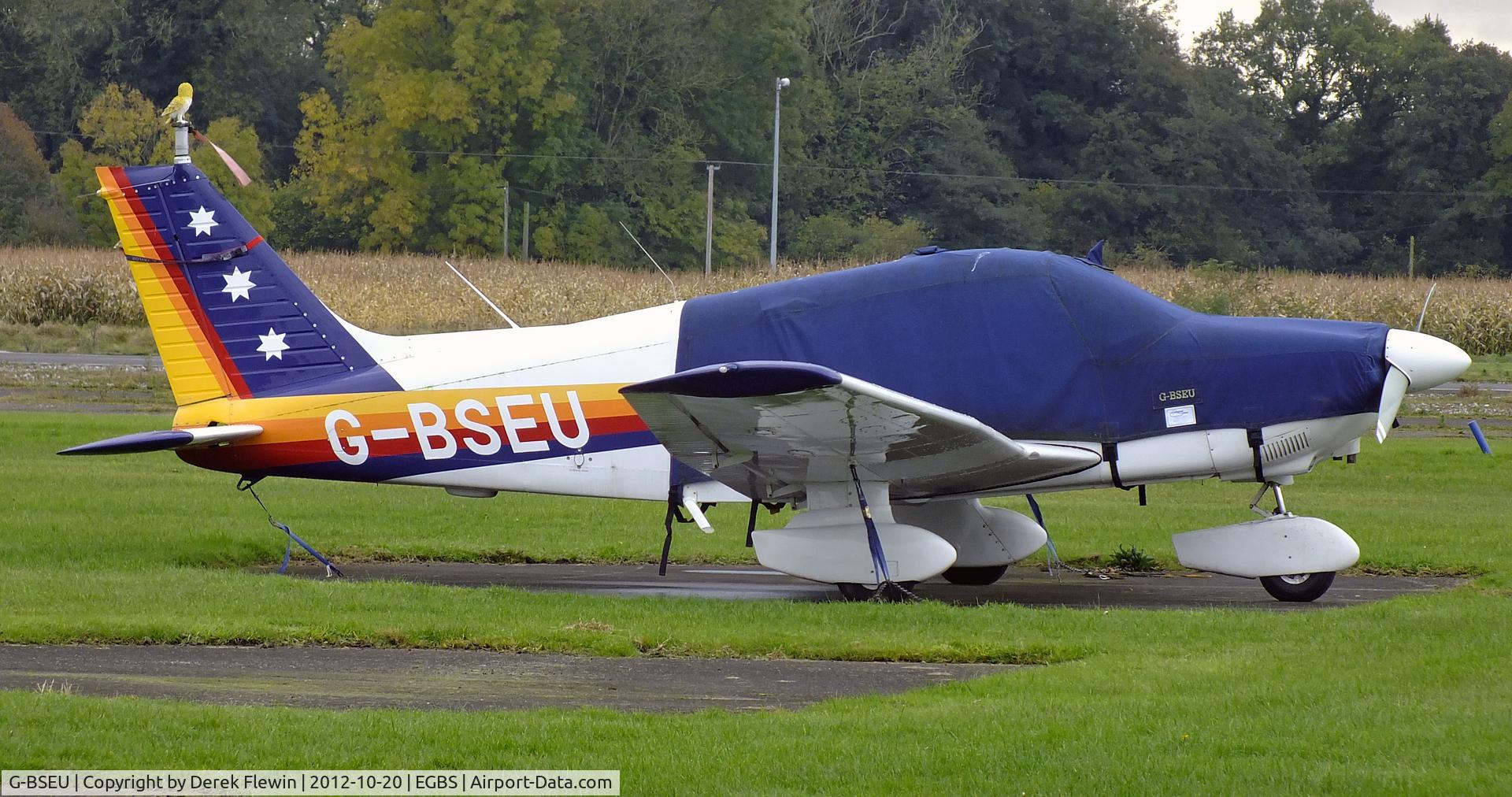 G-BSEU, 1977 Piper PA-28-181 Cherokee Archer II C/N 28-7890108, EGBS resident.