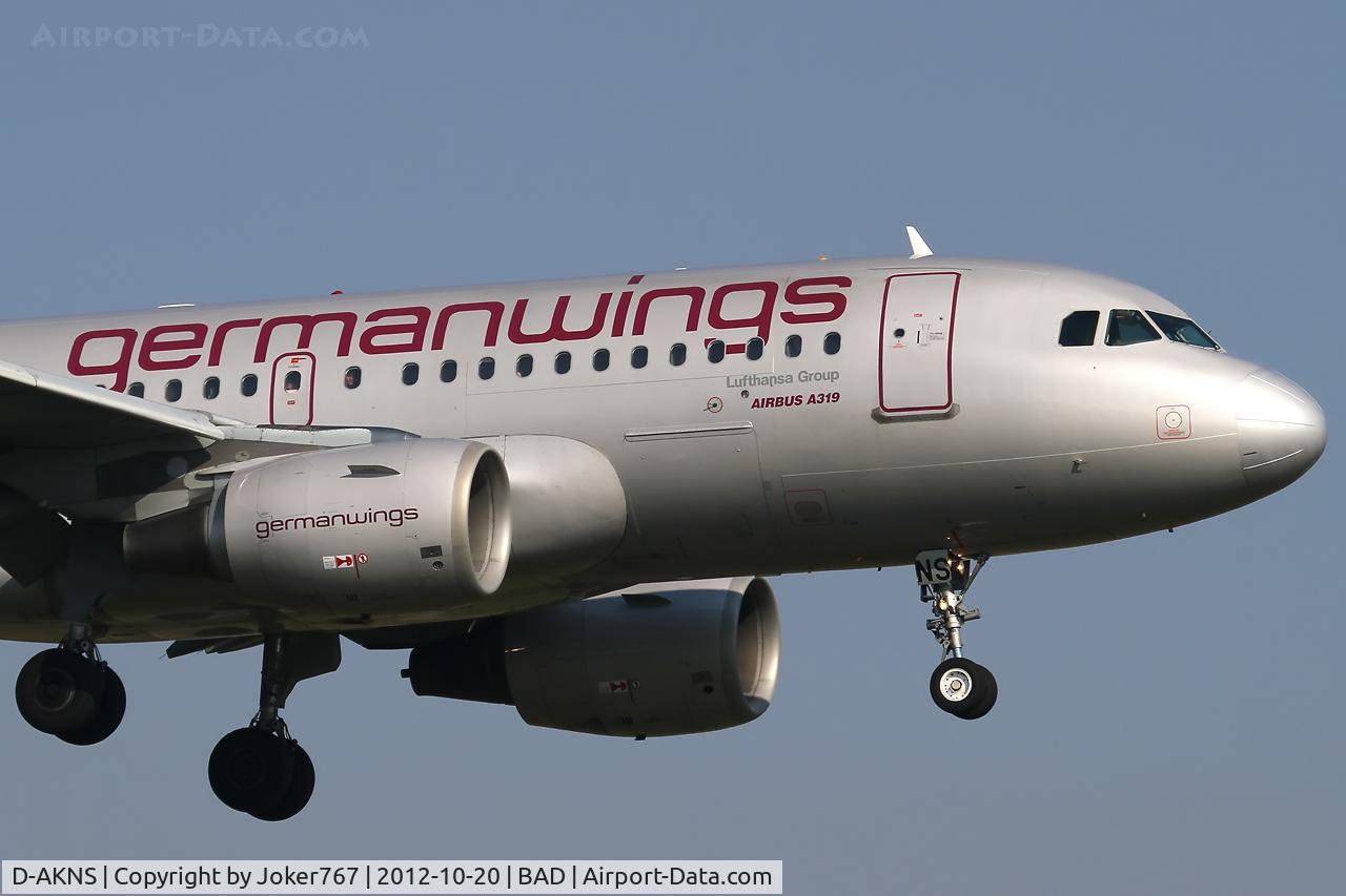 D-AKNS, 2000 Airbus A319-112 C/N 1277, Germanwings