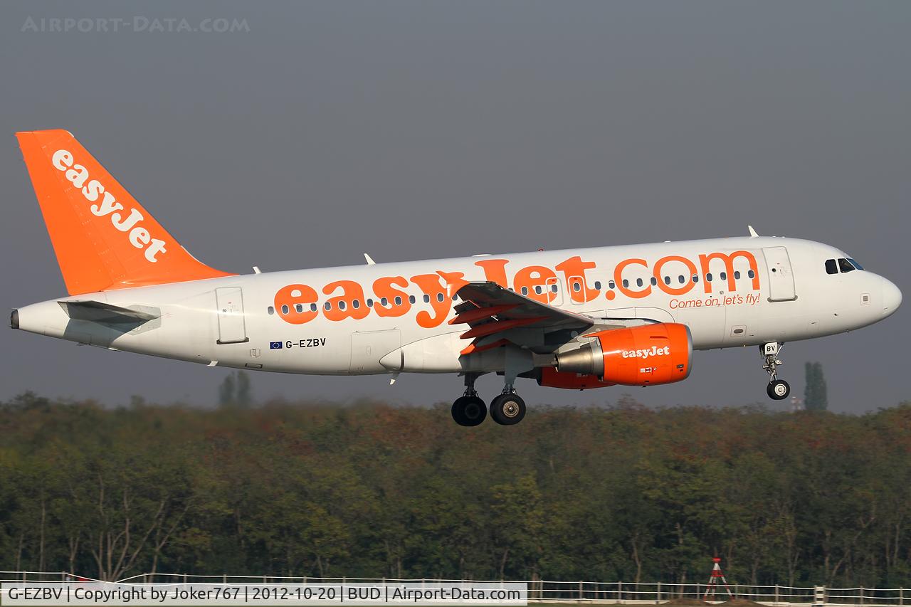 G-EZBV, 2007 Airbus A319-111 C/N 3122, EasyJet