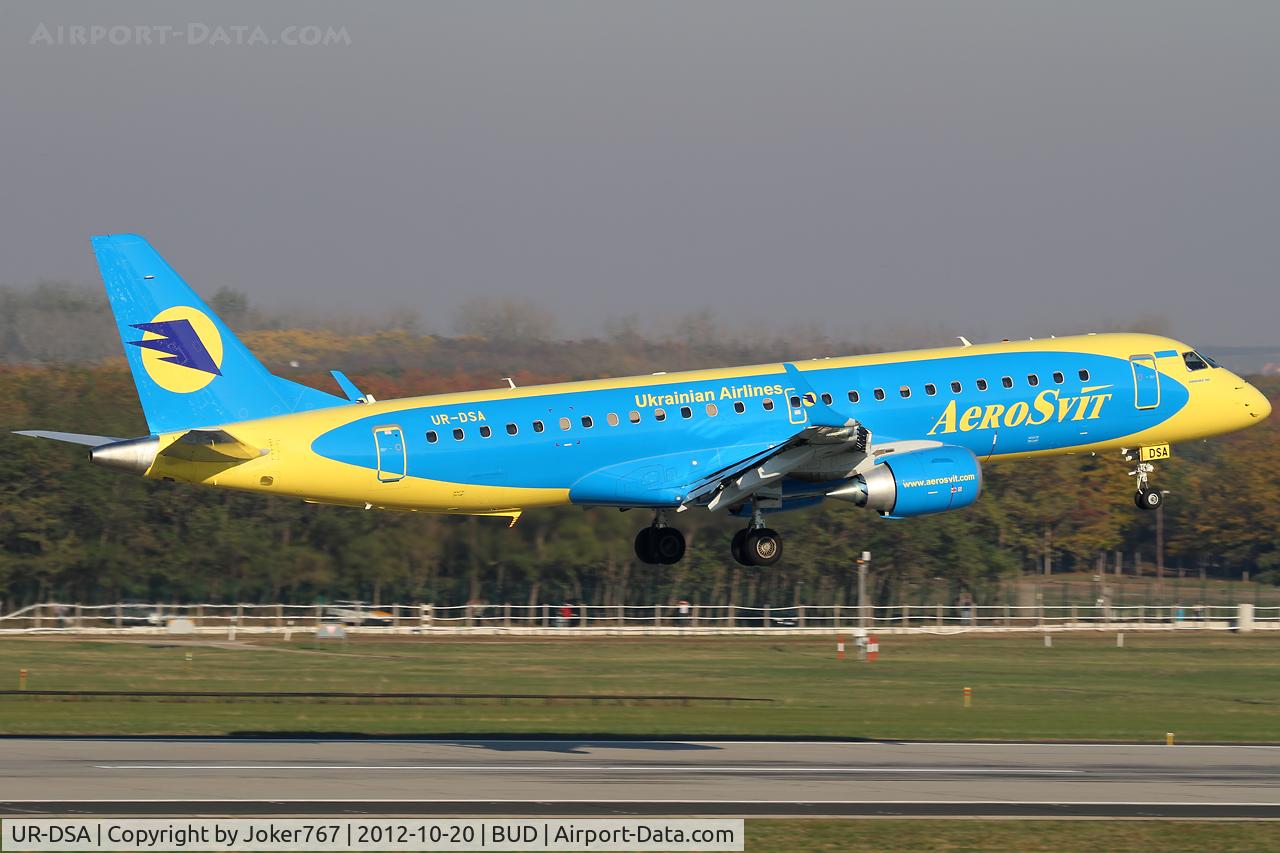 UR-DSA, 2011 Embraer 190LR (ERJ-190-100LR) C/N 19000494, AeroSvit
