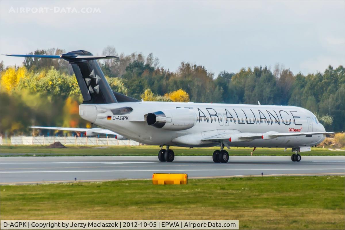 D-AGPK, 1990 Fokker 100 (F-28-0100) C/N 11313, Fokker 100 (F-28-0100)